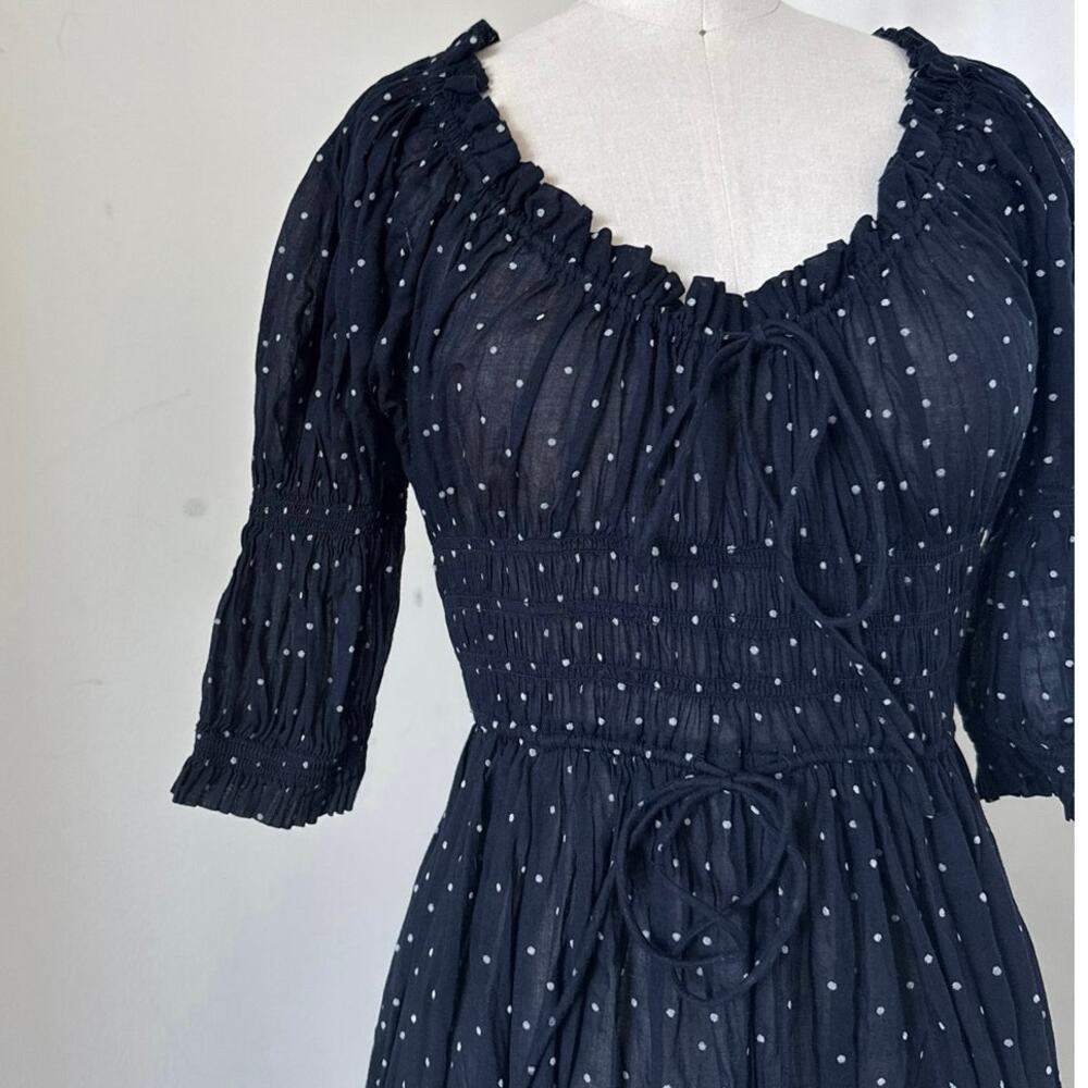 DOEN Ischia Convertible Organic
Cotton Navy Dress SZ XS - Picture 2 of 5